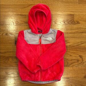 The North Face Toddler Osolita Jacket - Hot Pink with Gray